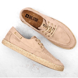 Herren-Schnür-Espadrilles Big Star NN174054 Beige 3