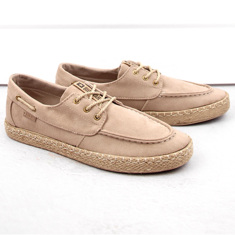 Herren-Schnür-Espadrilles Big Star NN174054 Beige 1