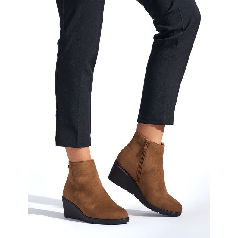 Braune Keilstiefel 1