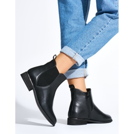 Schwarze klassische Damenstiefeletten 3
