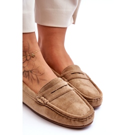 Damen-Loafer aus Wildleder in Braun von Lenvie 3