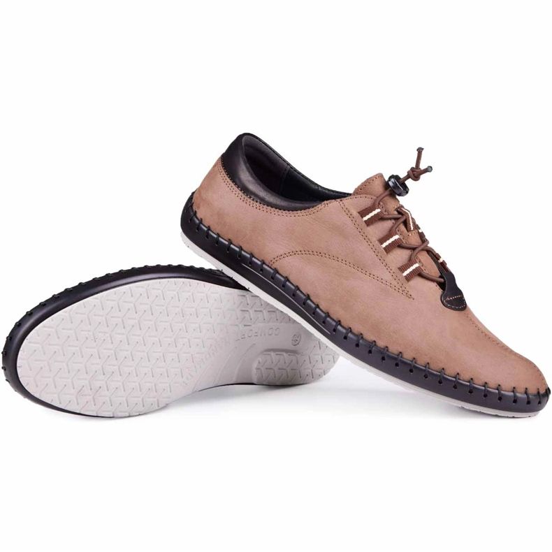 Kampol Freizeitschuhe Herren 337 / OL braun beige 2