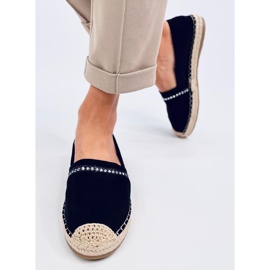 Etance Schwarze Damen-Espadrilles 1