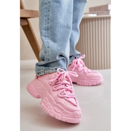 Damen-Sneaker mit dicker Sohle, Pink Nevela rosa 2