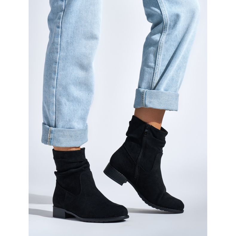 Schwarze Cowboystiefel für Damen 1