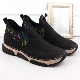 Bequemer Rieker 45957-00 W RKR697 schwarz 2