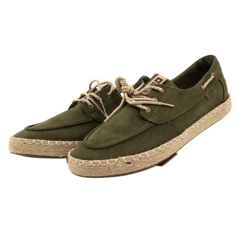 Herren-Espadrilles zum Schnüren Big Star NN174055 Khaki grün 2
