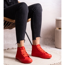 Rote Raffie-High-Top-Sneaker 2