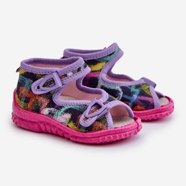Lemigo Kinderhausschuhe Nel 310-06 Gokids Mehrfarbig lila 1