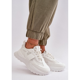 Weiße Plateau-Sneaker für Damen von Nevelaine 1