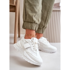 Weiße Plateau-Sneaker für Damen von Nevelaine 2