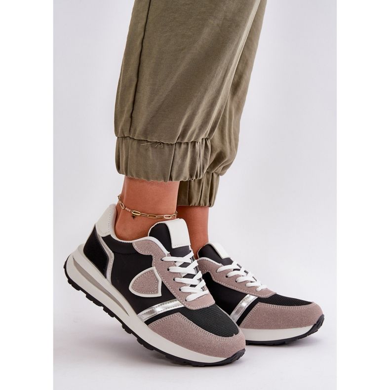 Damen-Sneaker mit glitzerndem schwarzem Velaniela 1