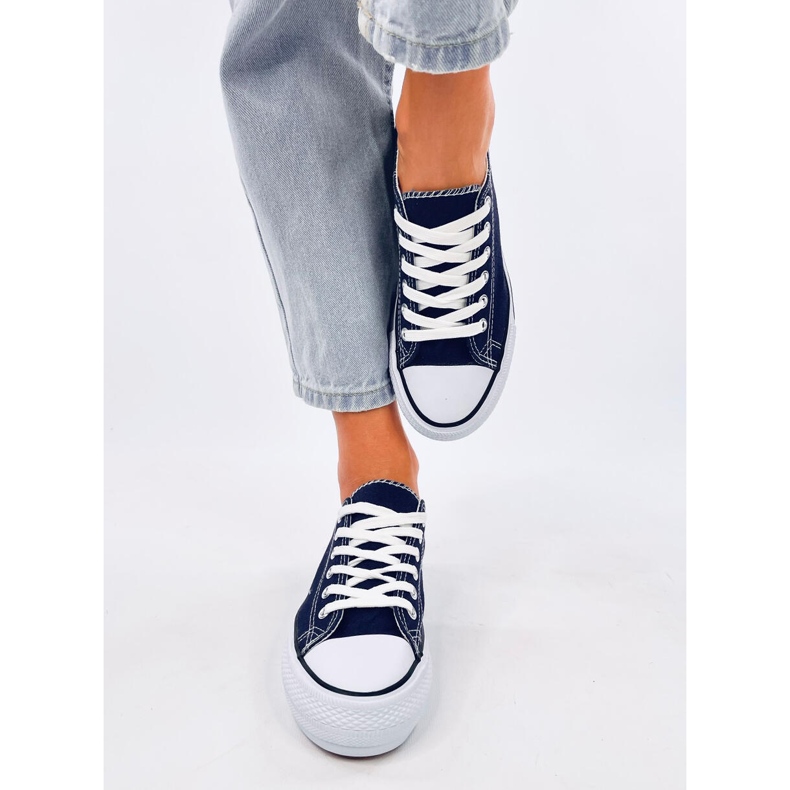 Klassische Damenturnschuhe Fargis D.BLUE blau 1