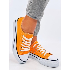 Klassische Turnschuhe für Damen von Fargis Yellow gelb 2