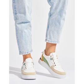 Mehrfarbige Plateau-Sportschuhe für Damen 2