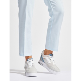 Graue Damen-Sneaker mit verstecktem Keilabsatz 2