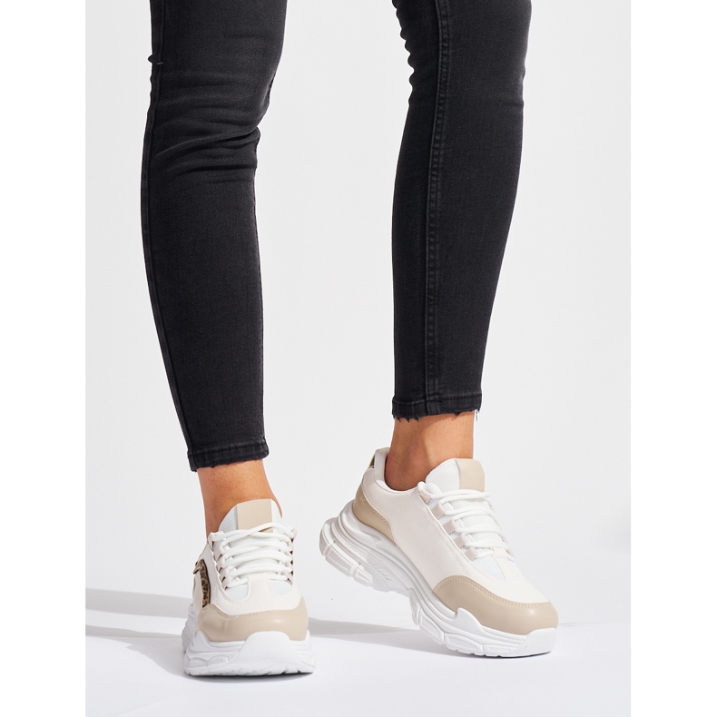 Cremefarbene Damen-Sneaker beige 2