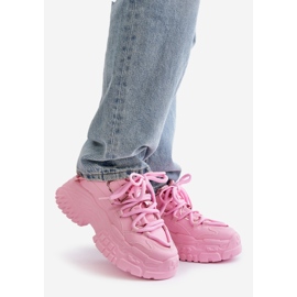 Damen-Sneaker mit dicker Sohle, Pink Nevela rosa 1