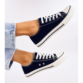 Klassische Damensneaker von Basic Black schwarz 1