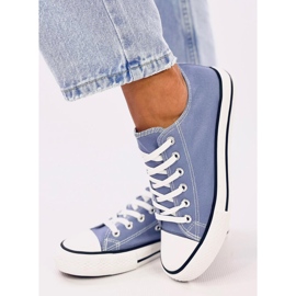 Klassische Damen-Sneaker Basic Jeans blau 1