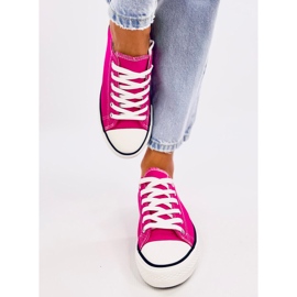 Klassische Damen-Sneaker Basic Fuchsia rosa 1