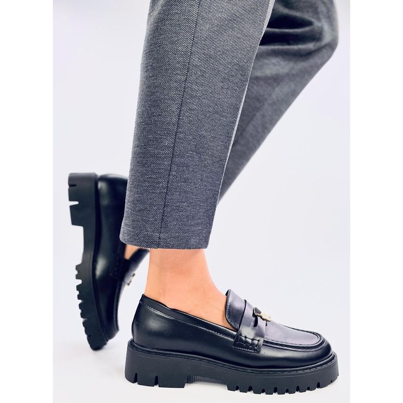 Schwarze Plateau-Mokassins von Rimet 2