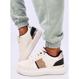 Holms Plateau-Sneaker beige 1