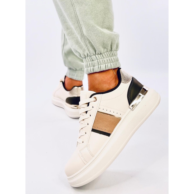 Holms Plateau-Sneaker beige 2