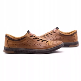 Polbut Herren-Lederschuhe K22P Kamel braun 2