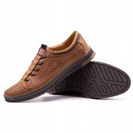 Polbut Herren-Lederschuhe K22P Kamel braun 1