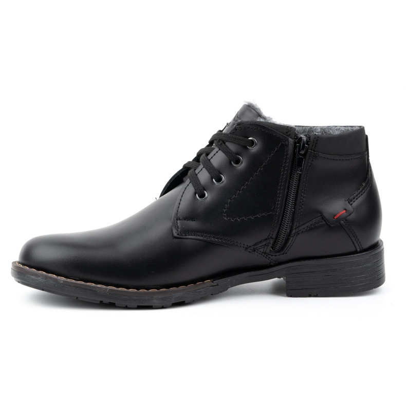 Polbut Herren-Winterschuhe aus Leder C16S schwarz mit schwarz 1