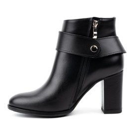 Olivier Damen-Lederstiefelette 1046, schwarz 1