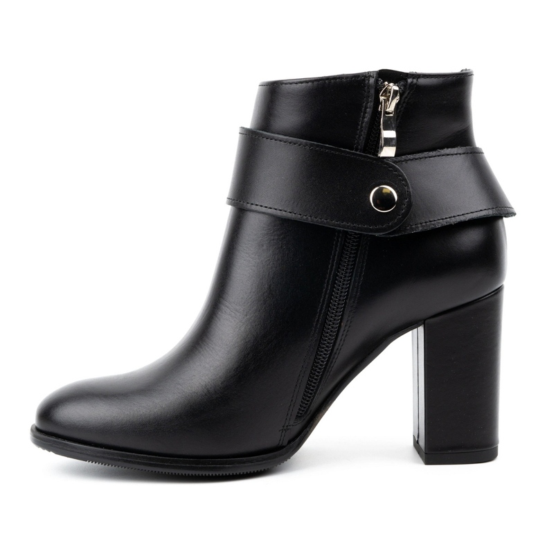 Olivier Damen-Lederstiefelette 1046, schwarz 1
