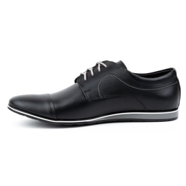 Olivier Elegante Herren-Lederschuhe 276LU, schwarz 1