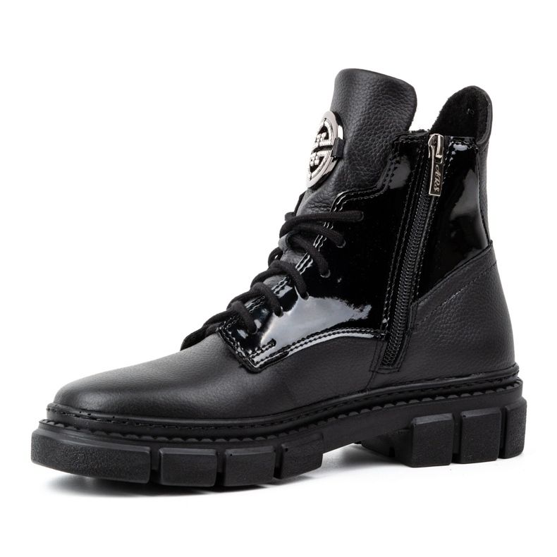 Olivier Isolierte Damen-Winterstiefel aus Leder 1169 schwarz 1