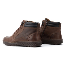 Olivier Herren Winterschuhe, Lederstiefelette 950MP, braun 6