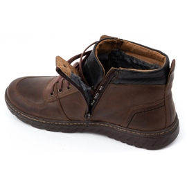 Olivier Herren Winterschuhe, Lederstiefelette 950MP, braun 7