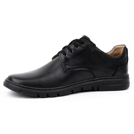 Kampol Herren-Freizeitschuhe aus Leder 57KAM, schwarz 2