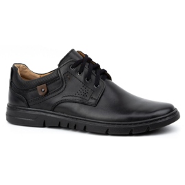 Kampol Herren-Freizeitschuhe aus Leder 57KAM, schwarz 3