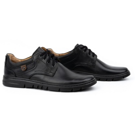 Kampol Herren-Freizeitschuhe aus Leder 57KAM, schwarz 4