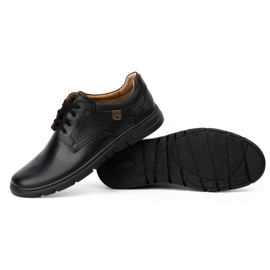 Kampol Herren-Freizeitschuhe aus Leder 57KAM, schwarz 5
