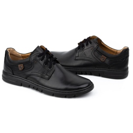 Kampol Herren-Freizeitschuhe aus Leder 57KAM, schwarz 6