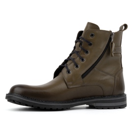 Kampol Herren-Winterstiefel aus Leder 155KAM grün 1