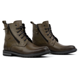 Kampol Herren-Winterstiefel aus Leder 155KAM grün 2
