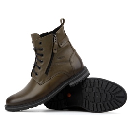 Kampol Herren-Winterstiefel aus Leder 155KAM grün 3