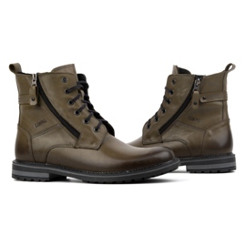 Kampol Herren-Winterstiefel aus Leder 155KAM grün 5