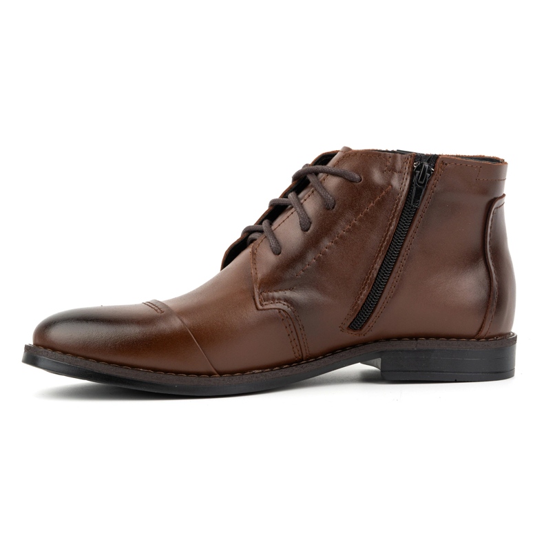 Olivier Herren-Winterschuhe, elegante Stiefeletten 282LU, braun 1