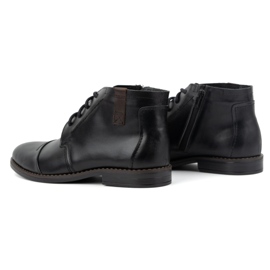 Olivier Herren-Winterschuhe, elegante Stiefeletten 282LU, schwarz 4