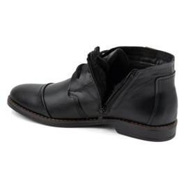 Olivier Herren-Winterschuhe, elegante Stiefeletten 282LU, schwarz 6