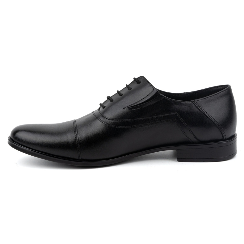 Olivier Herren-Lederschuhe, eleganter Schnürschuh 290LU, schwarz 1